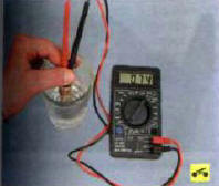 7. Для измерения сопротивления на выводах датчика при различных температурах